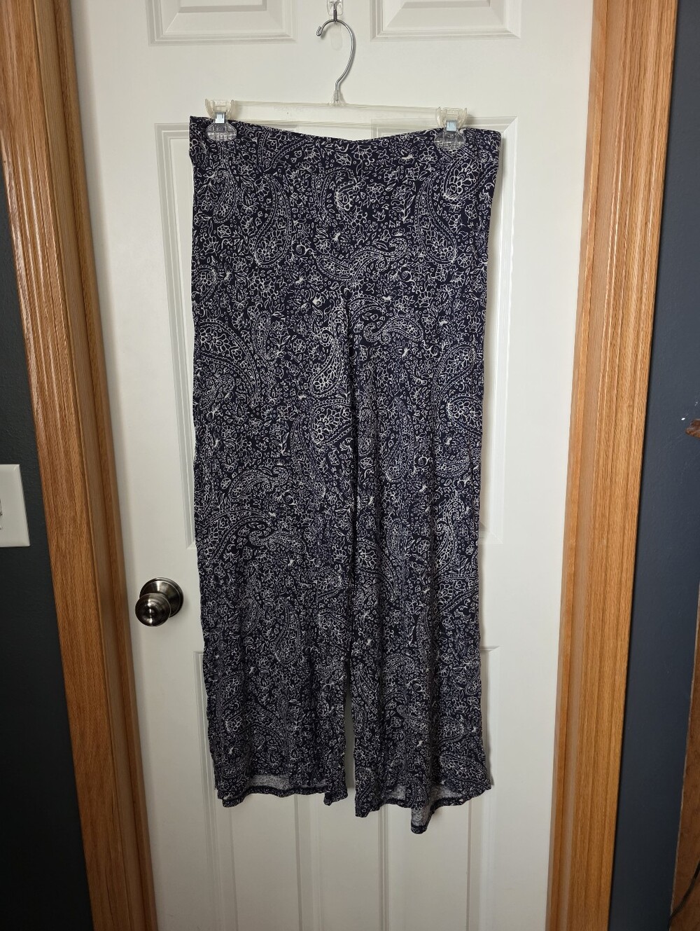 H&M Knit Paisley Wide Leg Pants
